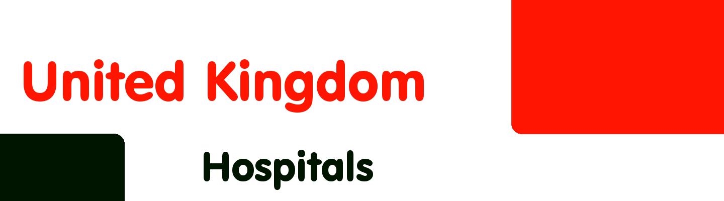 Best hospitals in United Kingdom - Rating & Reviews